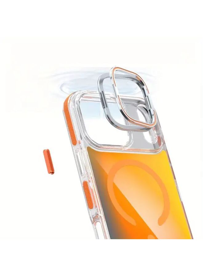 علبة شحن بيضاء مغناطيسية مع حامل مخفي لهاتف iPhone 17 Air - Image 3