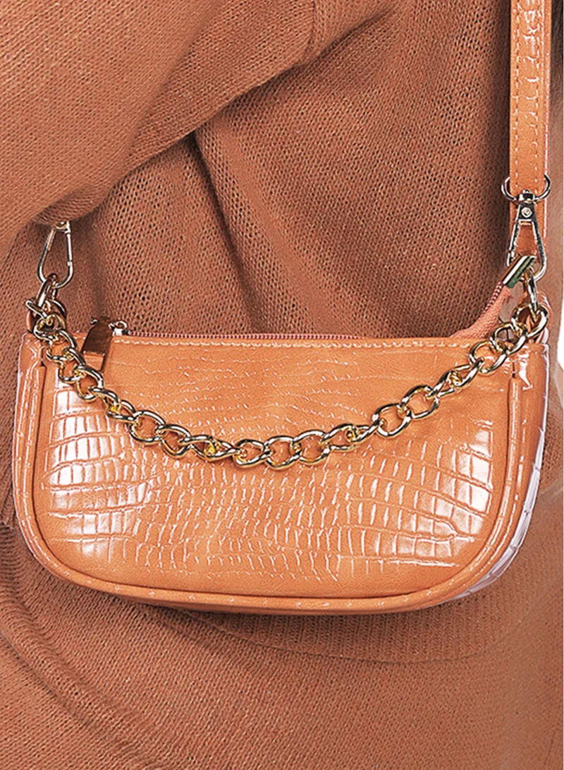 لندن راج Croc Sling bag in Orange