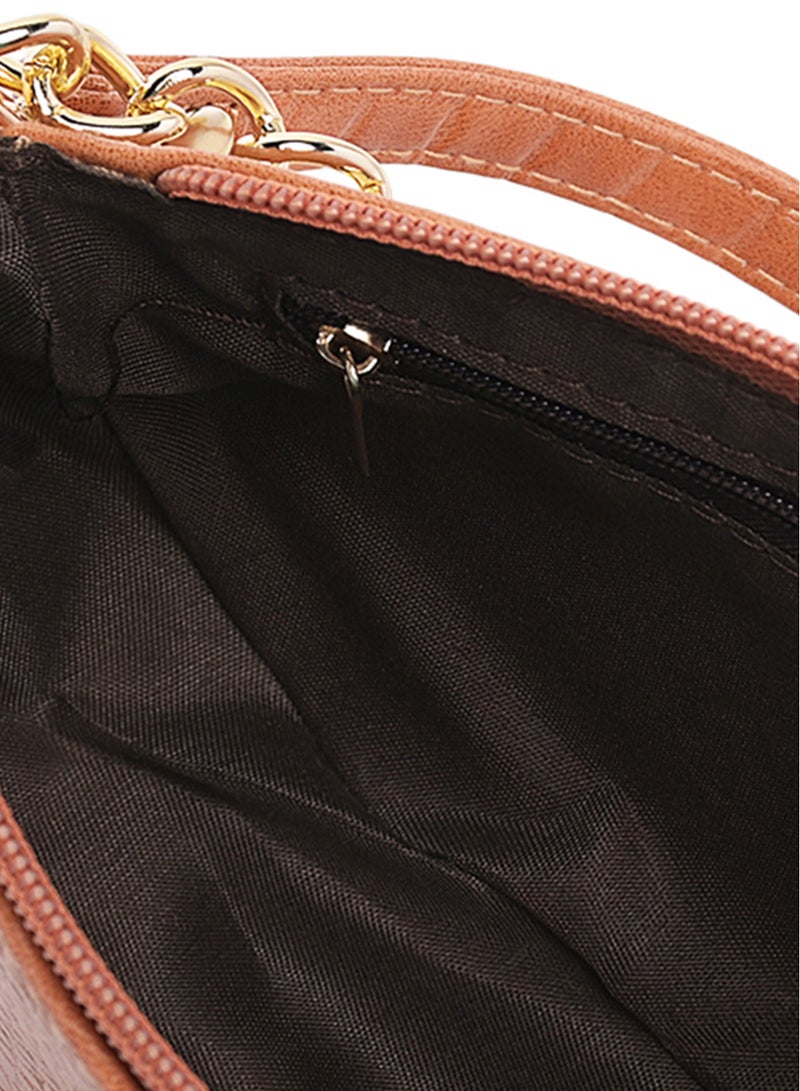 لندن راج حقيبة كروس جلد تمساح برتقالي - Image 5