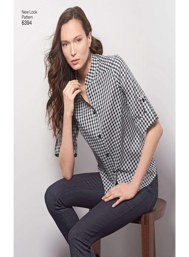 New Look Sewing Pattern UN6394A Autumn Collection Misses' Button Front Tops Sewing Patterns, A (8-10-12-14-16-18) - Image 3