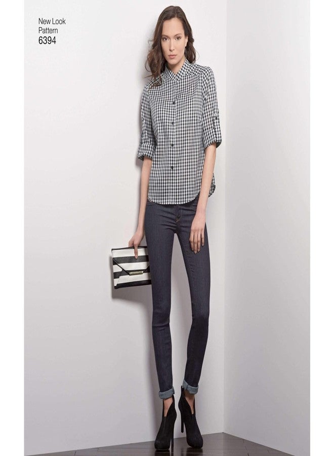 New Look Sewing Pattern UN6394A Autumn Collection Misses' Button Front Tops Sewing Patterns, A (8-10-12-14-16-18) - Image 2