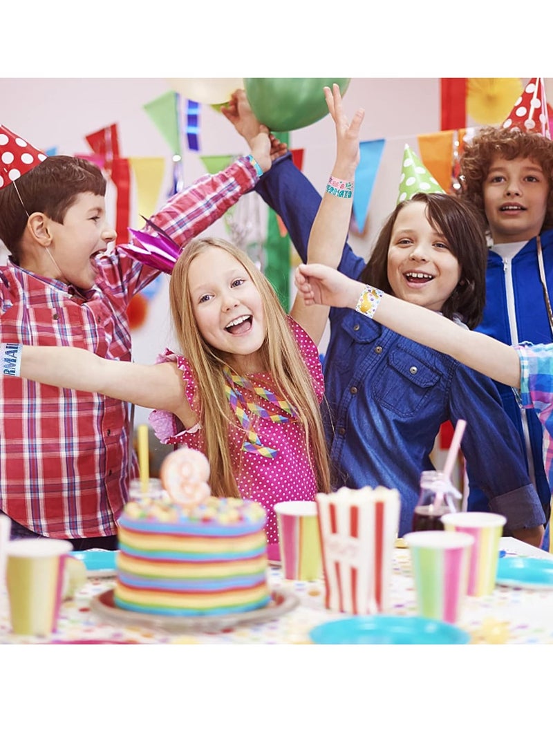 24PCs Mermaid Slap Bracelets for Kids, Mermaid Snap Band for Class Prize Mermaid Party Favors - Image 2