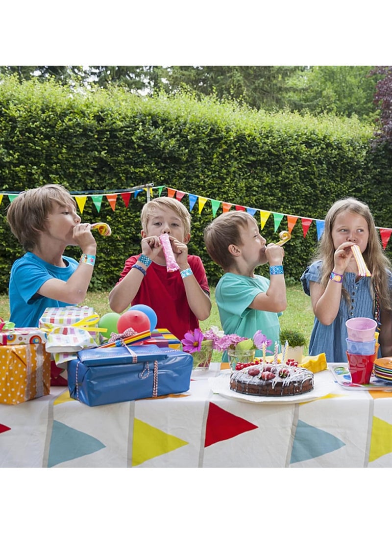 24PCs Mermaid Slap Bracelets for Kids, Mermaid Snap Band for Class Prize Mermaid Party Favors - Image 5