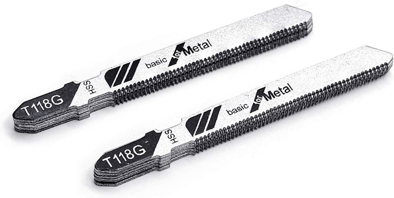TAROSE 10-Piece T118G 3 Inch 32 TPI Assorted T-Shank Jig Saw Blades Set for Cutting Metal - Image 2