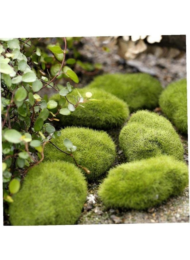 Generic - 12 Pcs Of Artificial Moss Stones Green - Image 1