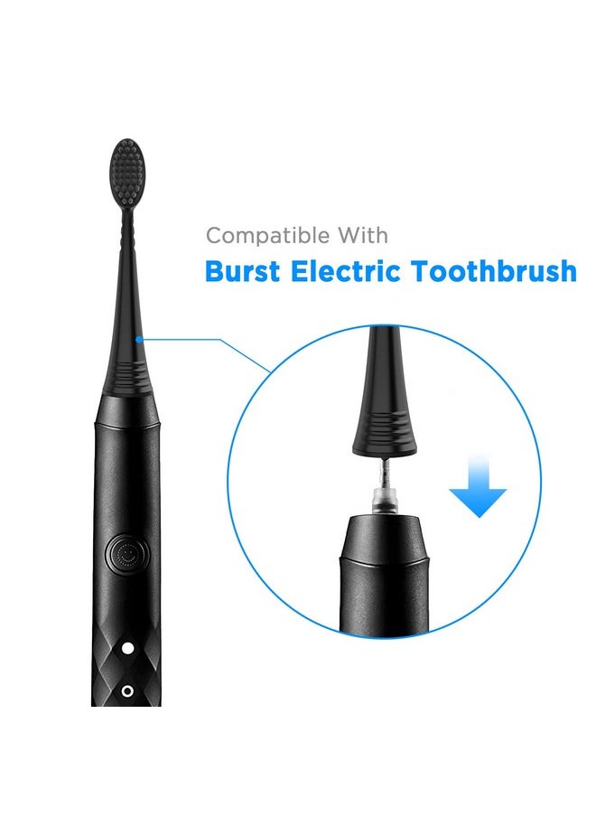 Fremouth Replacement Toothbrush Heads With Covers For Burst (5 Count Black)  - Image 2