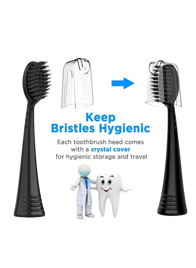 Fremouth Replacement Toothbrush Heads With Covers For Burst (5 Count Black)  - Image 4