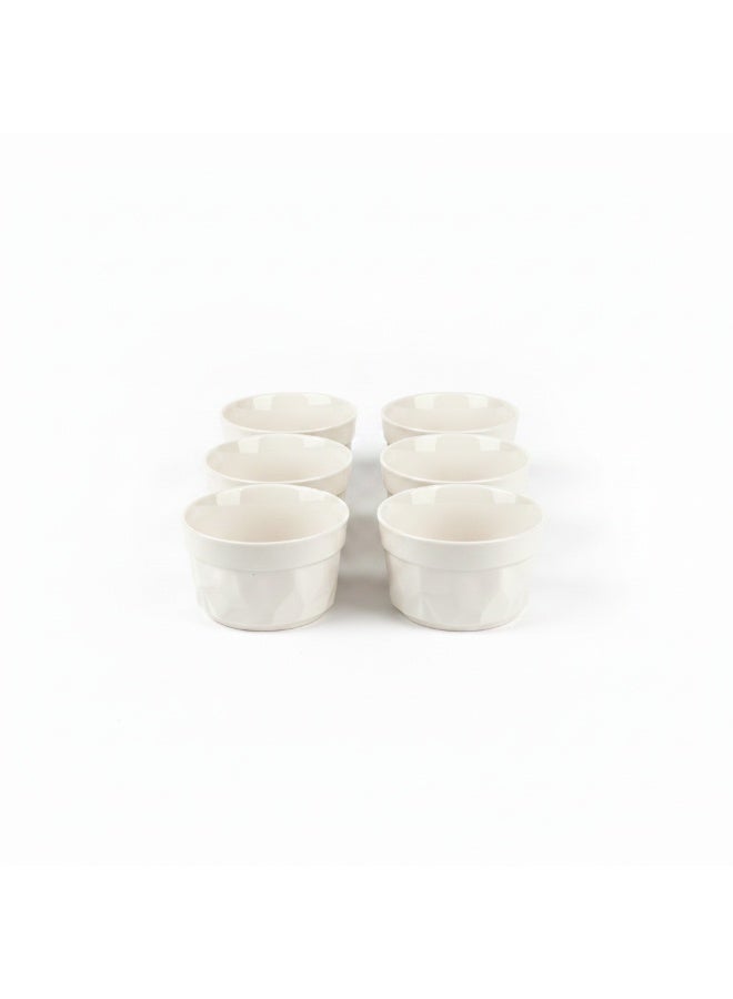 AKDC 6PCS CERAMIC BOWL 200ML EACH - Image 1
