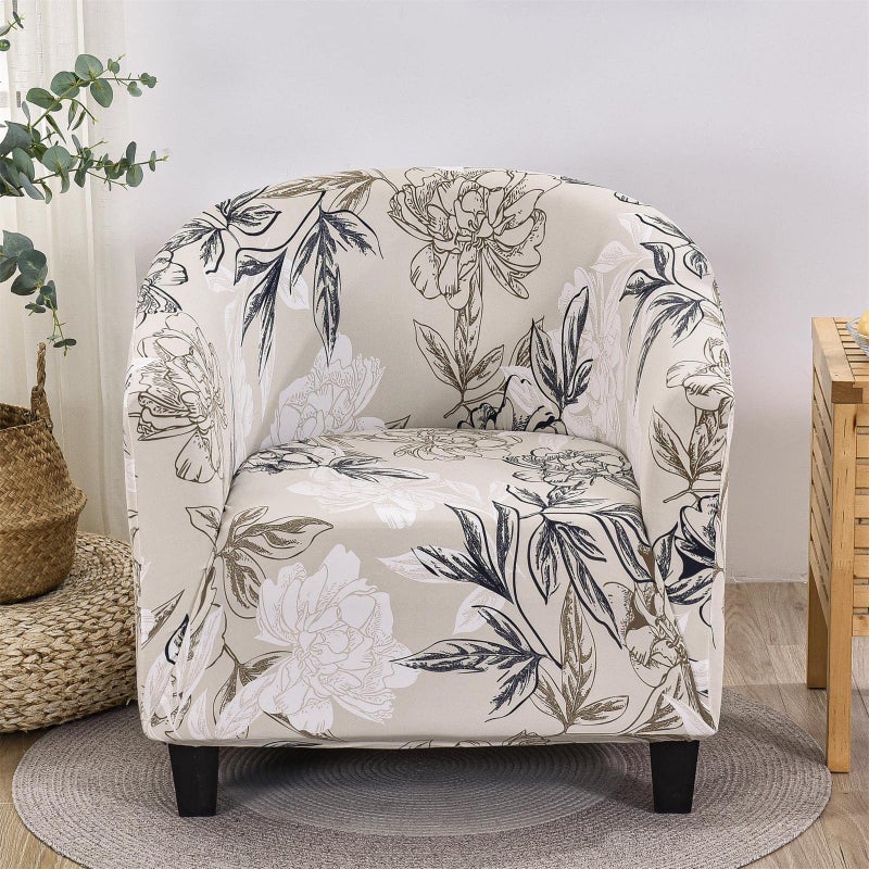 NILUOH Club Chair Slipcover Tub Chair Cover Stretch Armchair Covers Sofa Cover Furniture Protector for Living Room (A54) - Image 2