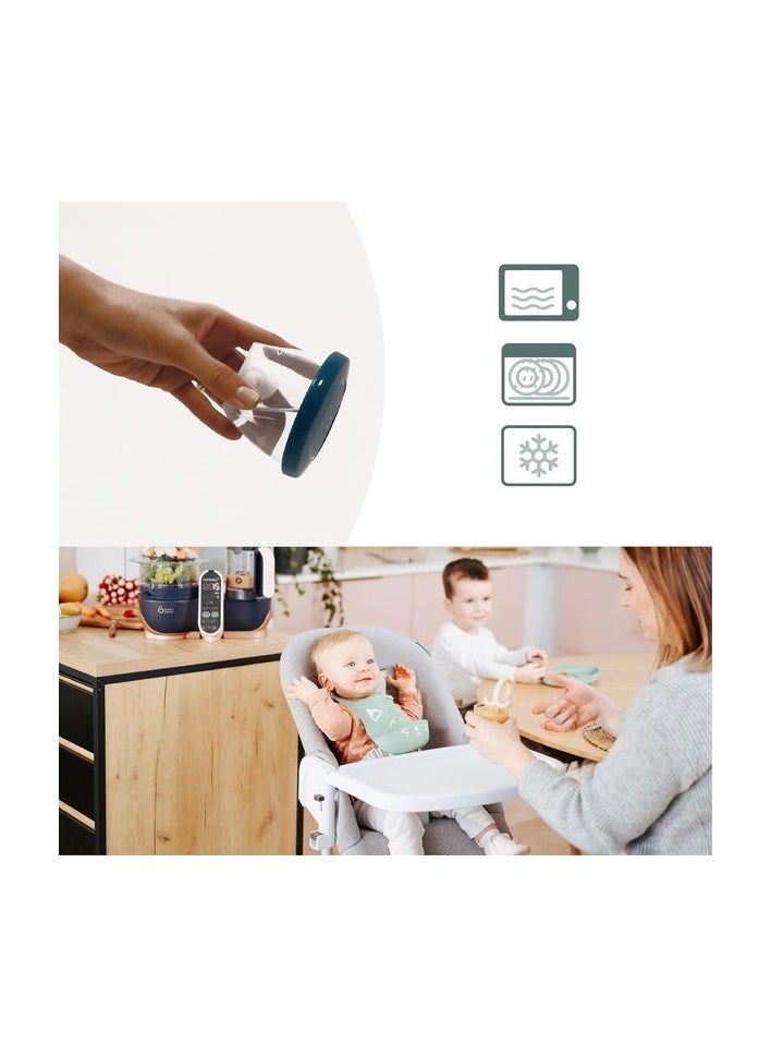 babymoov Airtight Food Storage Containers – 6-Piece Set, 180ml Each, BPA-Free, Leakproof & Freezer-Safe for Baby Food & Meal Prep  - Image 3