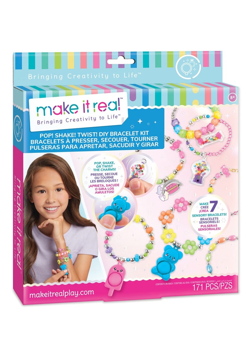 Make It Real Pop! Shake! Twist! DIY Bracelet Kit 171pcs  - Image 1