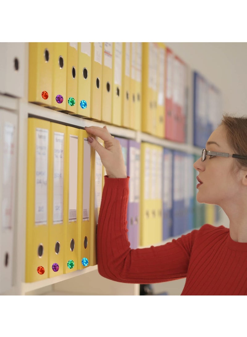 【Value Color Coding Label Set】: You will receive 50 sheets 1/4 inch round dot stickers, 16 color per sheet, 176 pieces per sheet, 8800 pieces in total. - Image 2