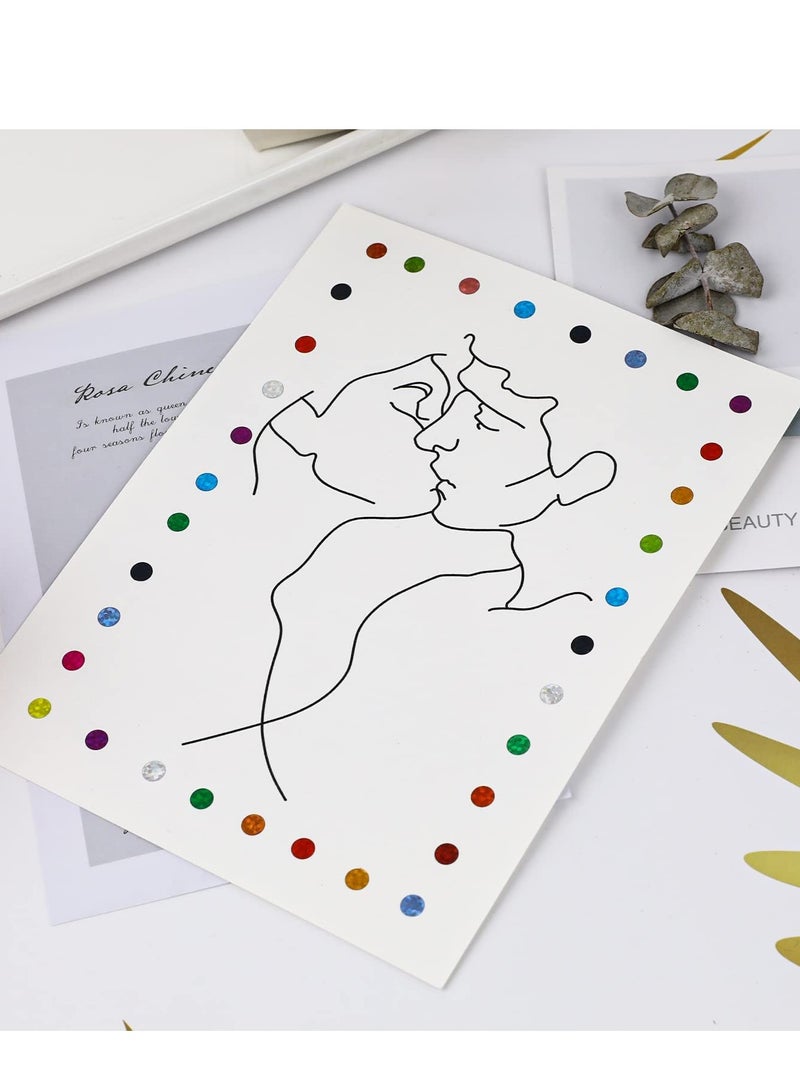 【Value Color Coding Label Set】: You will receive 50 sheets 1/4 inch round dot stickers, 16 color per sheet, 176 pieces per sheet, 8800 pieces in total. - Image 5