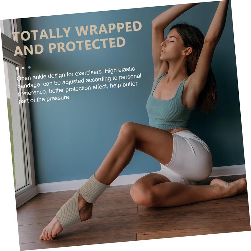 قطعتان من شريط دعم الكاحل الأسود للركض وركوب الدراجات والتعافي من إصابات الرياضة - Image 3