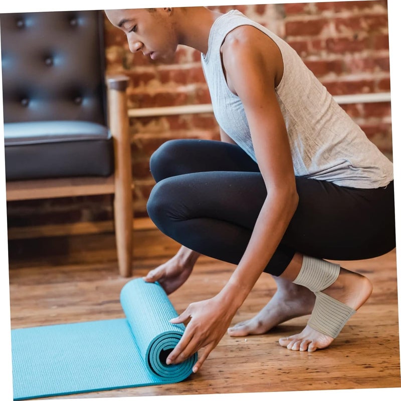 قطعتان من شريط دعم الكاحل الأسود للركض وركوب الدراجات والتعافي من إصابات الرياضة - Image 5