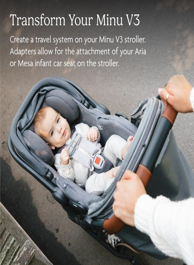 أبابيبي محول UPPAbaby لمقعد Minu V3 - متوافق مع مقاعد السيارة للأطفال الرضع من Aria و Mesa - تركيب سريع وآمن - زوج واحد - Image 3
