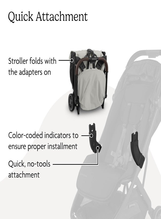 أبابيبي محول UPPAbaby لمقعد Minu V3 - متوافق مع مقاعد السيارة للأطفال الرضع من Aria و Mesa - تركيب سريع وآمن - زوج واحد - Image 5