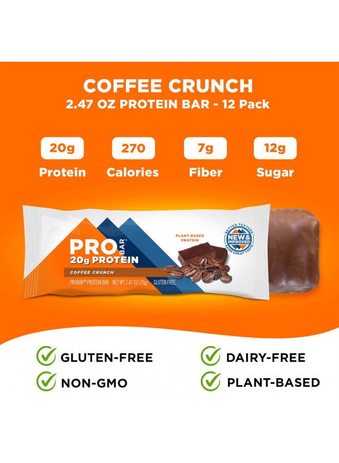 PROBAR PROBAR - PROTEIN Bar, Coffee Crunch, Non-GMO, Gluten-Free, Healthy, Plant-Based Whole Food Ingredients, Natural Energy (12 Count) - Image 4