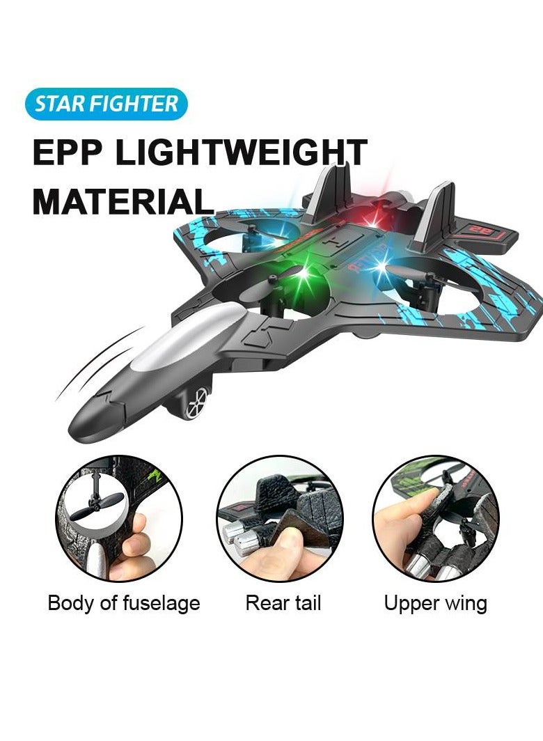 2.4G Epp Four Axis Six-Channel Remote Control Flying Toy Rc Glider Light Jet Airplane Foam Fighter Plane Follow Me Stunt Flying - Image 3