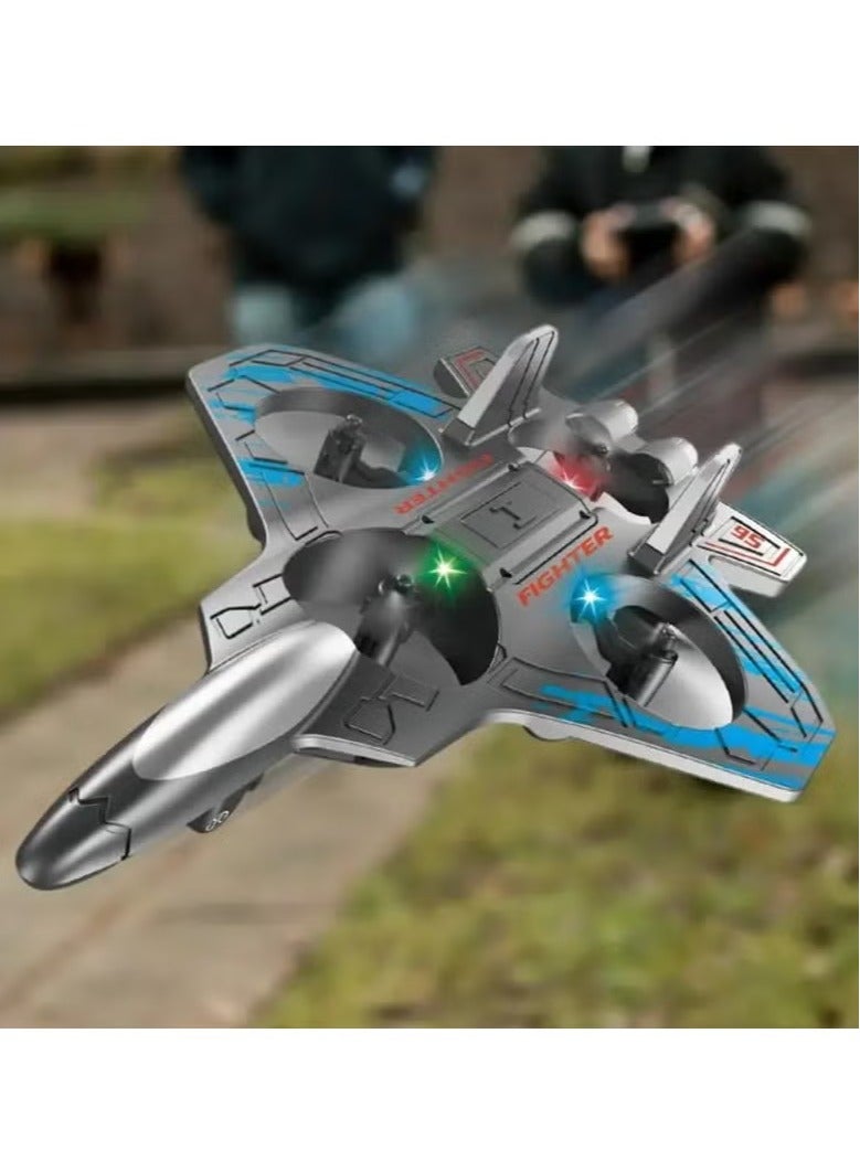 2.4G Epp Four Axis Six-Channel Remote Control Flying Toy Rc Glider Light Jet Airplane Foam Fighter Plane Follow Me Stunt Flying - Image 2