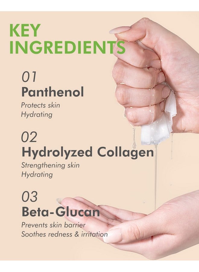 ديرمال قناع الوجه ديرمال بخلاصة الكولاجين والخيار، عبوة من 10 قطع، 23 غرام - قناع ورقي مهدئ ومرطب، لتخفيف الاحمرار وحروق الشمس، محلول يومي للعناية بالبشرة - Image 4