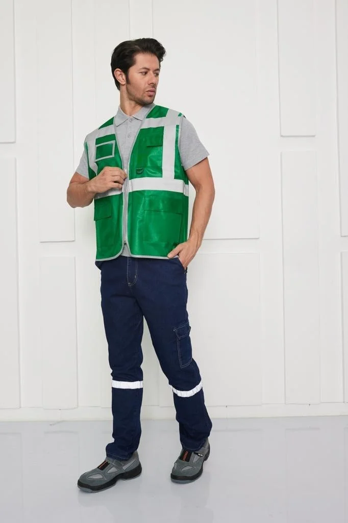 Orange Safety Engineer Type Warning Vest