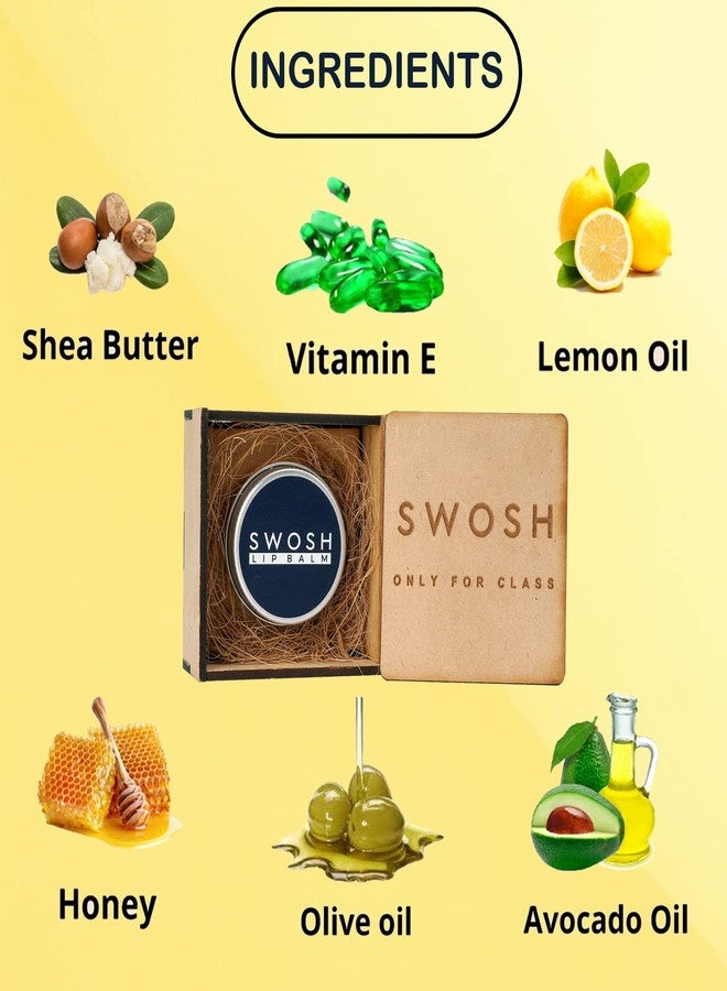 SWOSH Organic Lip Balm for Lightening & Brightening Dark Lips for Men & Women, 0.53 Ounce with Natural Coffee Extract, Clove Oil, Lavender Oil, Sugar Lip Balm - Image 3