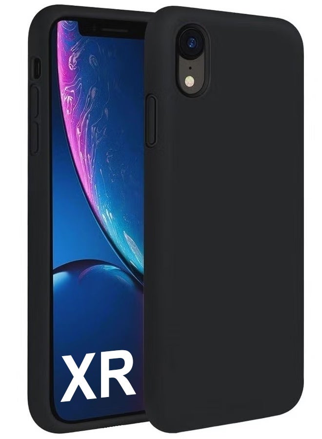 CATANES Premium Silicone Cover for iPhone XR - Soft, Slim and Shockproof Protection Black Color - Image 1