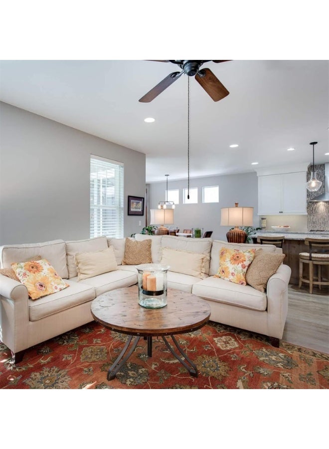 Fan Pull Chain, Metal Ceiling Fan Chain Extension, Diameter 3.2mm 16 Feet Long with 20 Pcs Connectors for Ceiling Fans and Light Fixtures Pull and DIY - Image 5