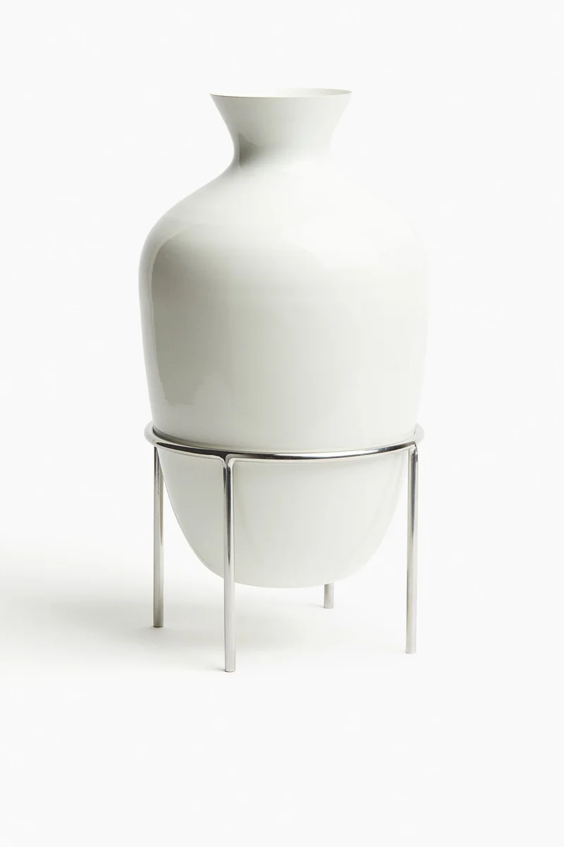 H&M Tall metal vase