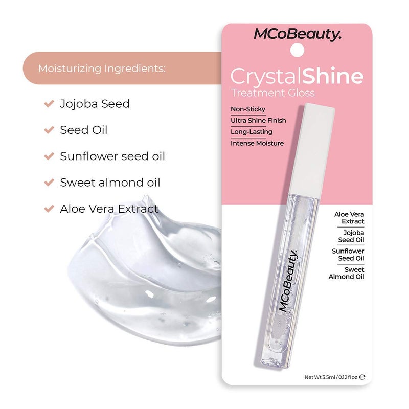 MCoBeauty Crystalshine Treatment Gloss - Gives Lips An Intense, Long-Lasting Shine - Hydrating Formula Softens, Soothes And Nourishes - Plumps Lips And Adds Volume - Non-Sticky Formula - 0.12 Oz - Image 4