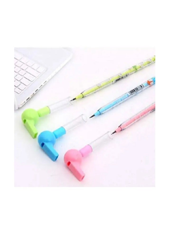 Generic Multi-tipped pencil lead with 2 blowing whistle toy caps - Image 2