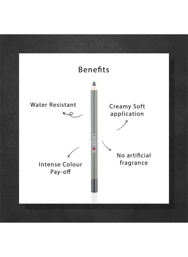 Lenphor Timeless Eyeliner Pencil Waterproof & Smudgeproof Matte And Pearly Finish Eye Makeup Eye Liner For Women & Girls Colour Eyeliner Gorgeous Grey 06 1.2G - Image 4