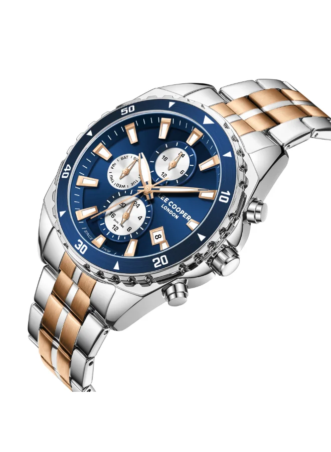 Lee Cooper Men's Metal Multi Function Watch LC08217.590 - 44 mm