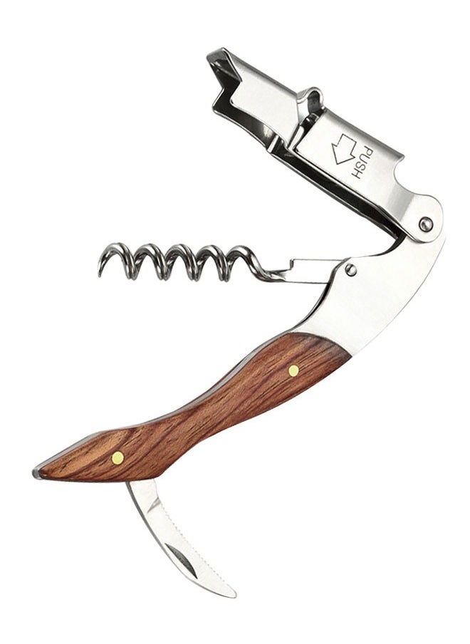 HAWAWA Wine Opener Professional Waiters Corkscrew Vintage Wine Bottle Opener with a Comfortable Wood Handle for Sommeliers, Waiters and Bartenders  - Image 1