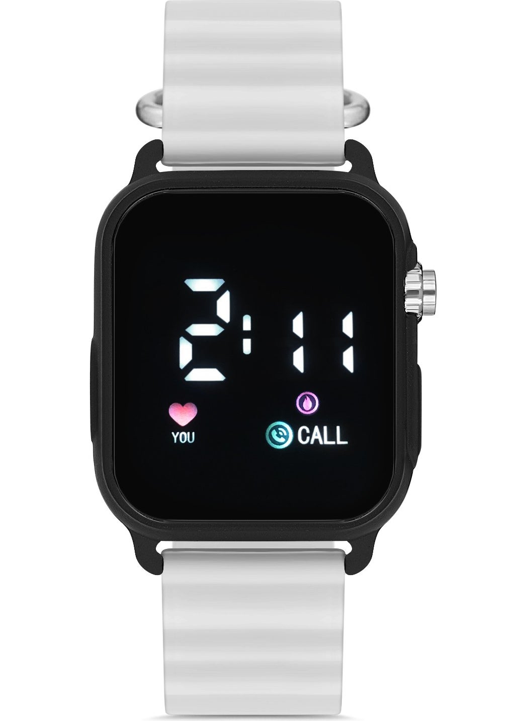 Aqua Di Polo 1987 Unisex White Silicone Digital LED Wristwatch APWR033305  - Image 1