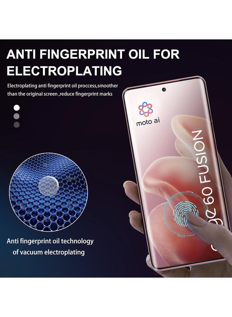 Motorola Moto Edge 60 Fusion Screen Protector Tempered Glass and Camera Screen Protector Full Cover Screen Protector 9H Hardness Fingerprint Resistant - Image 3