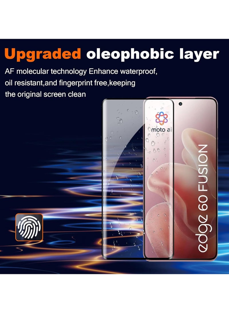 Motorola Moto Edge 60 Fusion Screen Protector Tempered Glass and Camera Screen Protector Full Cover Screen Protector 9H Hardness Fingerprint Resistant - Image 4