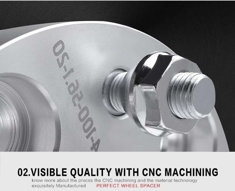Wivplex 2-Piece Wheel Spacer Adapter for Mini CRX, Accord, Civic - PCD 4x100, CB 56.1mm, 30mm Silver Aluminum - Image 3