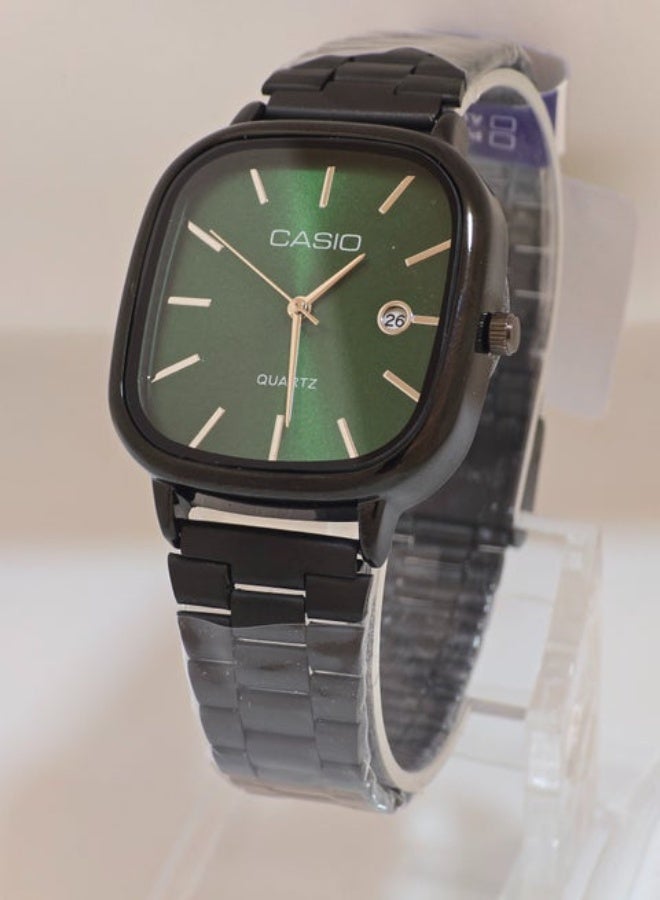 كاسيو ساعة كاسيو للجنسين LTP-E117D انالوج ستانلس ستيل -اسود - Image 1