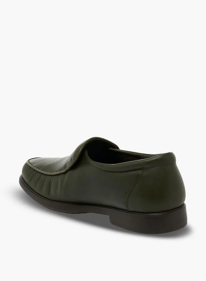 Pinosos Green Men Slip-On Genuine Leather Loafers for Men | Best Price UAE