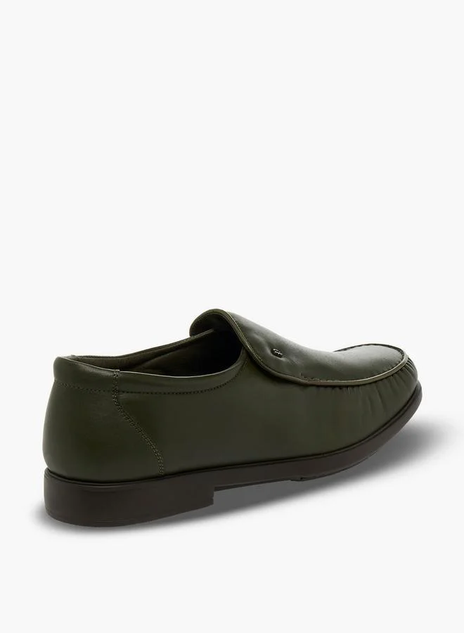 Pinosos Green Men Slip-On Genuine Leather Loafers for Men | Best Price UAE