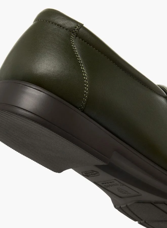 Pinosos Green Men Slip-On Genuine Leather Loafers for Men | Best Price UAE