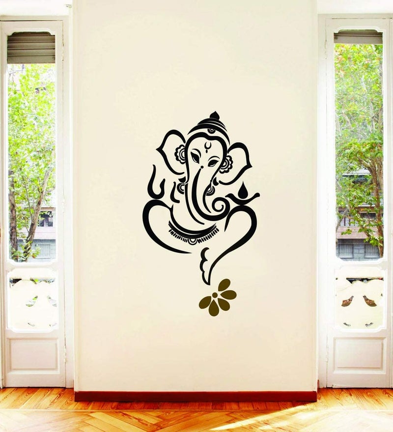 Akki Wold Lord Ganesh Ji Wall Sticker for Poja Room, Kids Room, Office Room, (Multicolor,Size - 50 cm X 35 cm) - Image 2