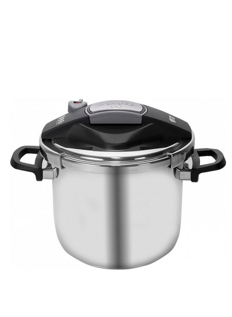 كاراجا 4/6لترات طقم طنجرة ضغط ستانلس ستيل فضي 4/6 لتر فضي - Image 2