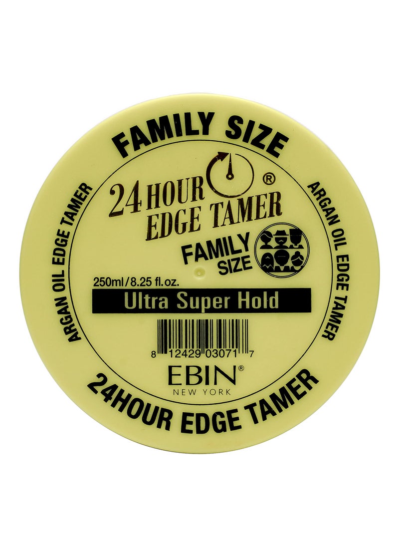 EBIN NEW YORK EBIN NEW YORK 24 Hour Edge Tamer, Ultra Super Hold, 8.25 Oz - No Flaking, No White Residue, Shine and Smooth texture with Argan Oil and Castor Oil 