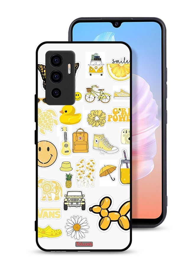 Tolwak Vivo V23e Protective Case Cover Girly Tags - Image 1