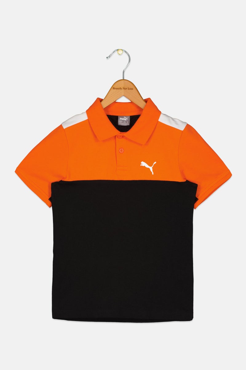 PUMA Kids Boy Short Sleeve Outdoor Polo Shirt, Multicolor - Image 2