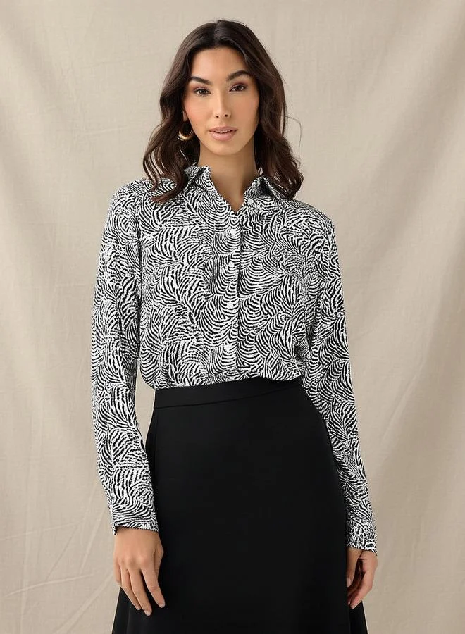 Splash FAV Regular Fit Viscose Shirt with Print