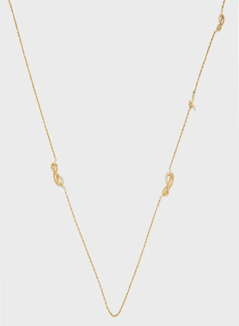 GUESS Pave Infinity Necklace